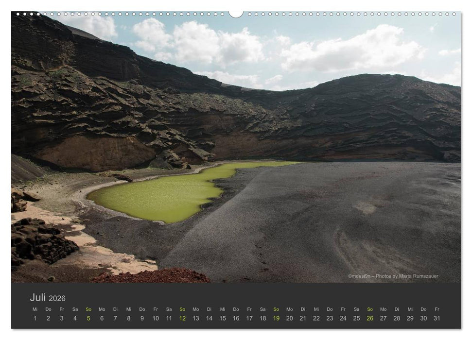 Vulkaninsel – Lanzarote (CALVENDO Premium Wandkalender 2026)