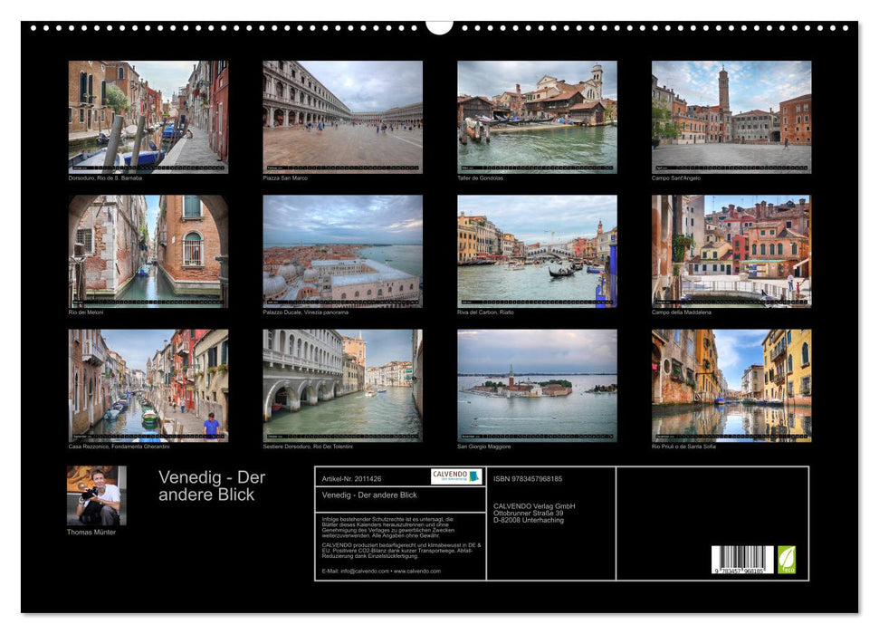 Venedig - Der andere Blick (CALVENDO Wandkalender 2026)