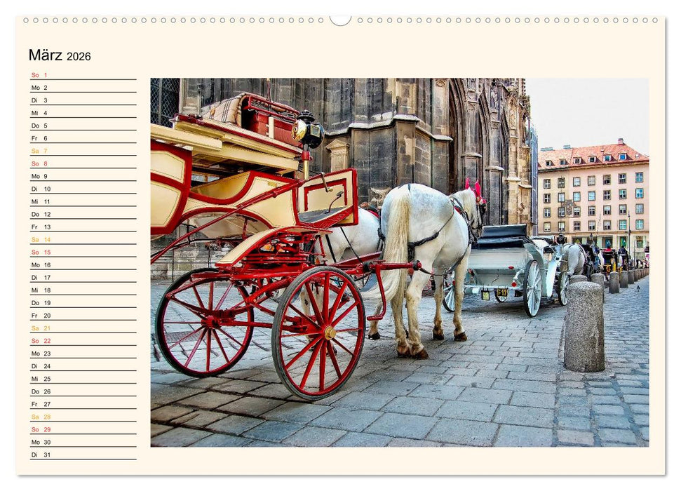 Pferdekutschen - Vorgänger des Automobils (CALVENDO Wandkalender 2026)