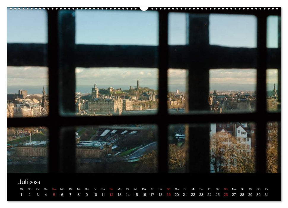 EDINBURGH. Blick. Licht. Wetter. (CALVENDO Premium Wandkalender 2026)