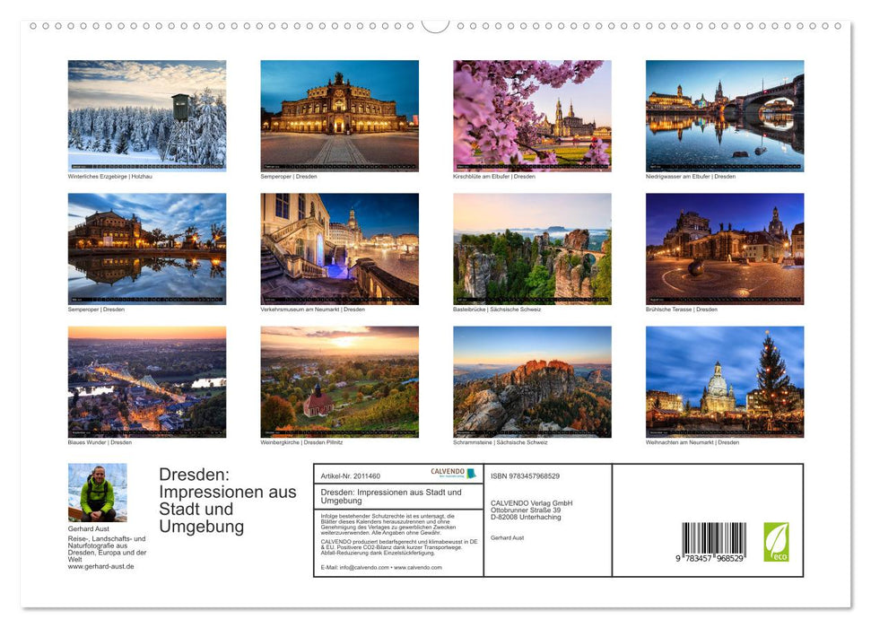 Dresden: Impressionen aus Stadt und Umgebung (CALVENDO Premium Wandkalender 2026)