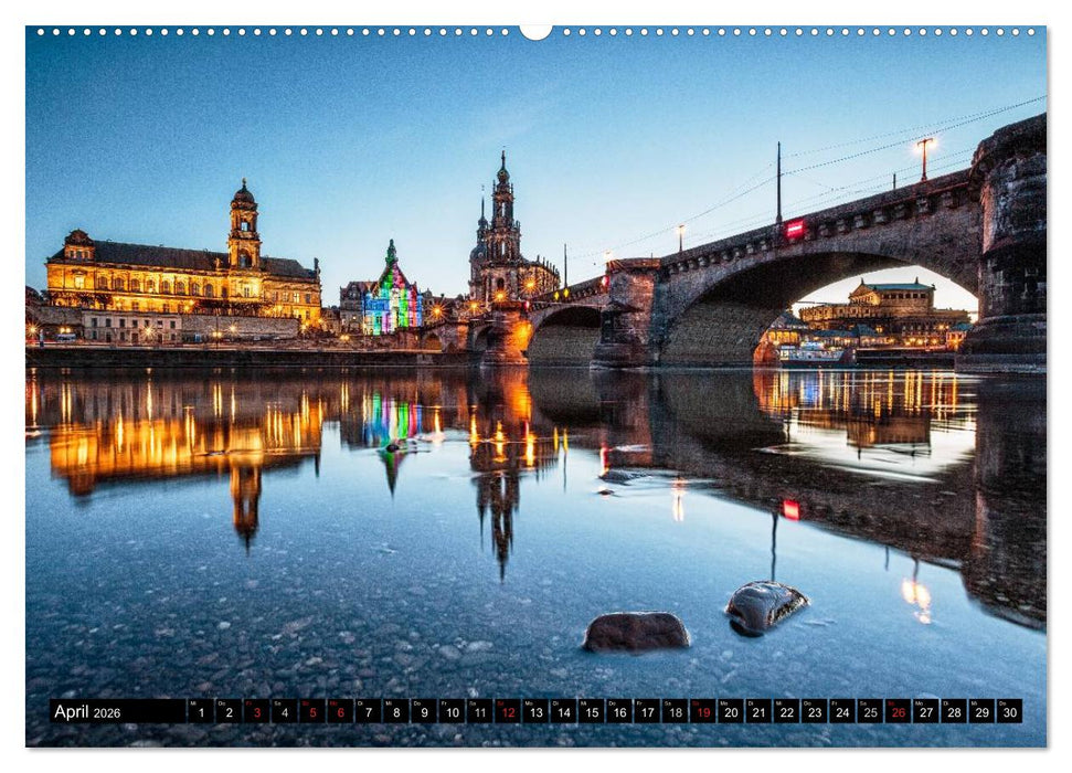 Dresden: Impressionen aus Stadt und Umgebung (CALVENDO Premium Wandkalender 2026)