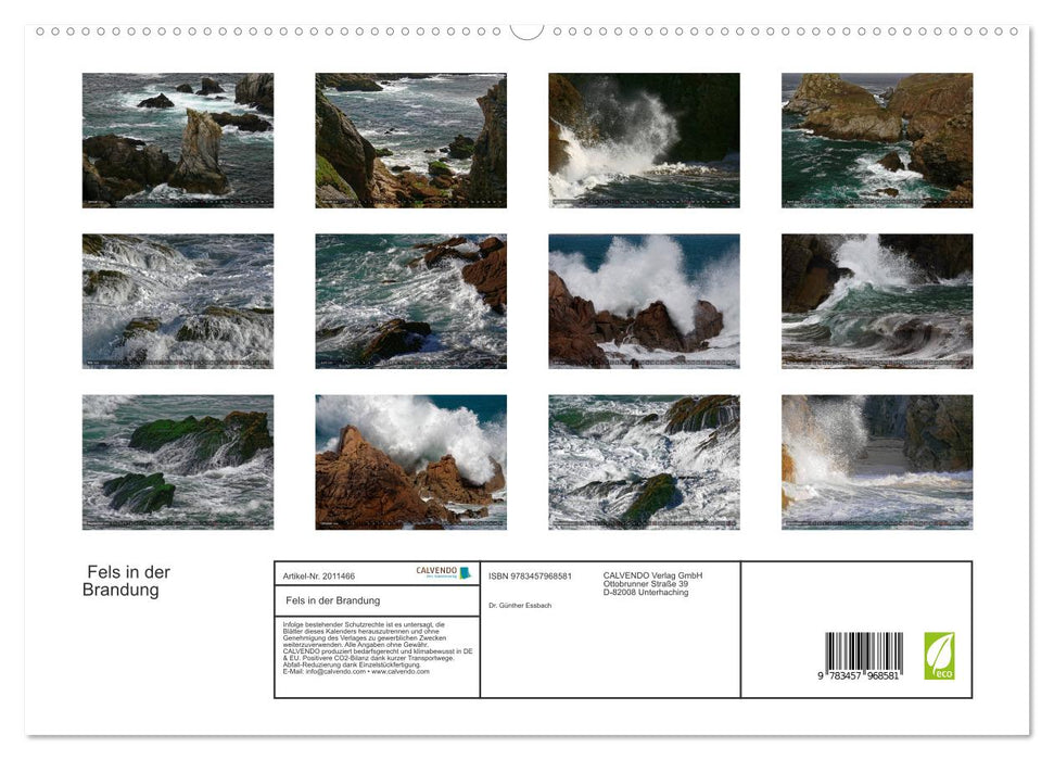 Fels in der Brandung (CALVENDO Premium Wandkalender 2026)