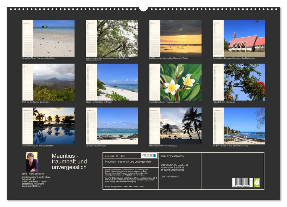 Mauritius - traumhaft und unvergesslich (CALVENDO Wandkalender 2026)