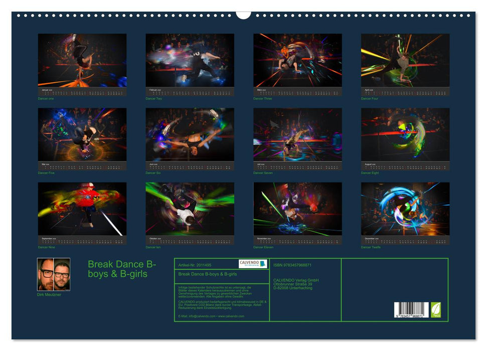 Break Dance B-boys & B-girls (CALVENDO Wandkalender 2026)