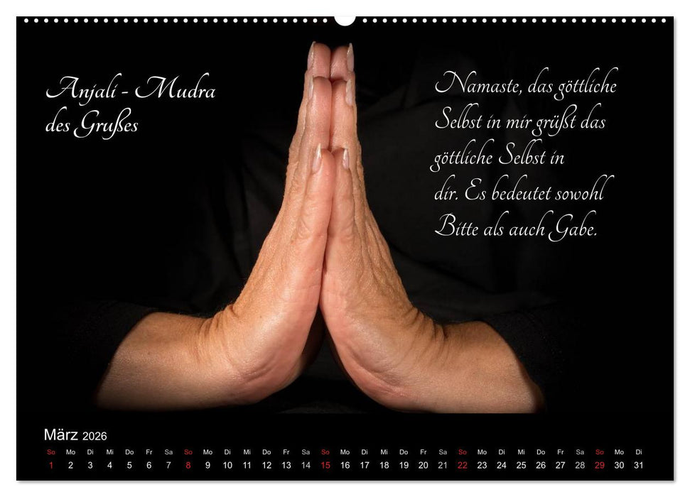 Mudras / 2026 (CALVENDO Wandkalender 2026)
