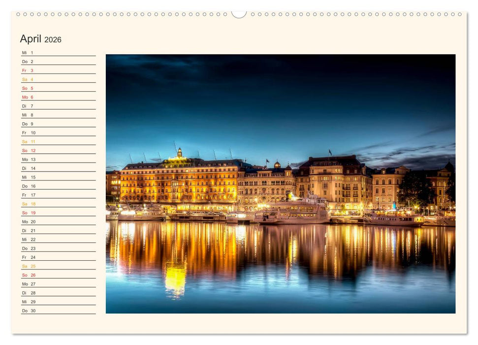 Stockholm - Venedig des Nordens (CALVENDO Premium Wandkalender 2026)