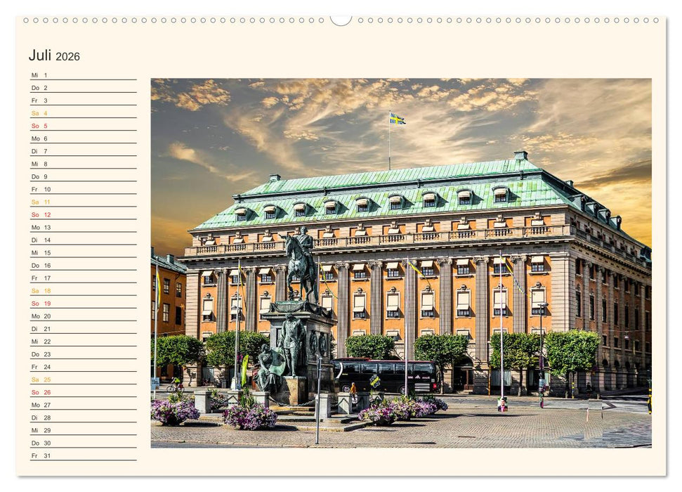 Stockholm - Venedig des Nordens (CALVENDO Premium Wandkalender 2026)