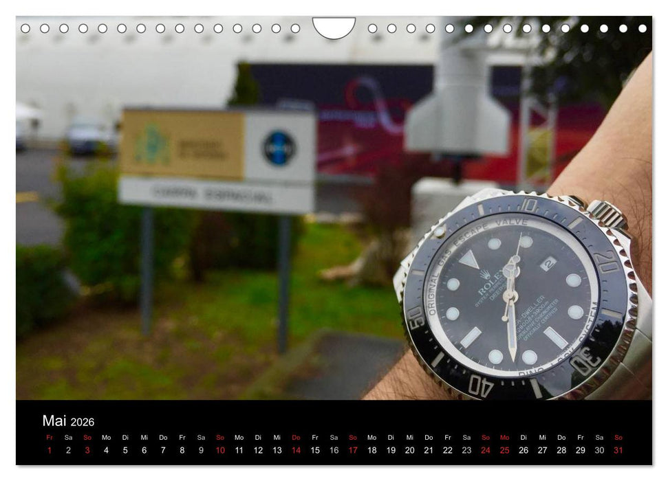 Armbanduhren reisen um die Welt (CALVENDO Wandkalender 2026)