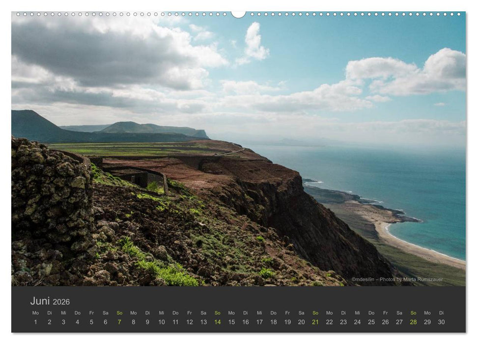 Vulkaninsel – Lanzarote (CALVENDO Wandkalender 2026)