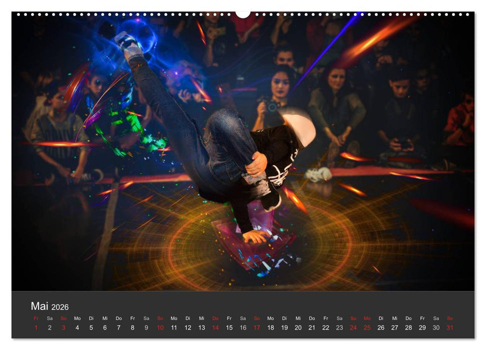 Break Dance B-boys & B-girls (CALVENDO Premium Wandkalender 2026)