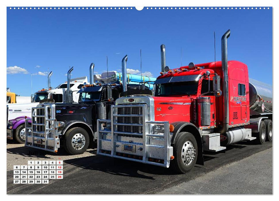 US-Trucks. Faszination Langhauber (CALVENDO Premium Wandkalender 2026)