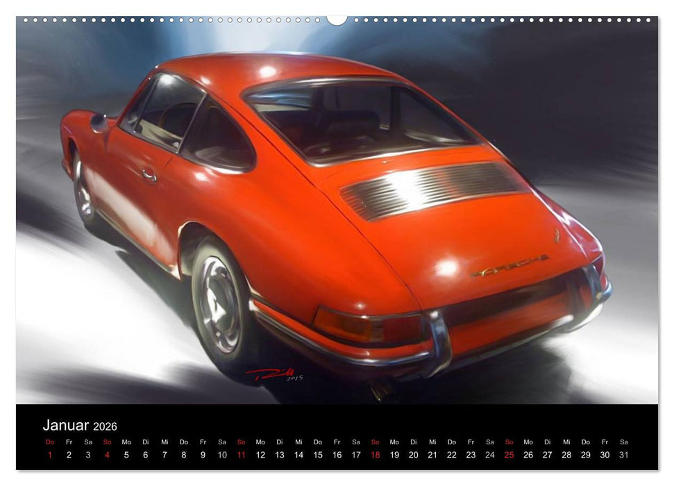 Porsche inspired Artwork by Reinhold Art´s (CALVENDO Premium Wandkalender 2026)