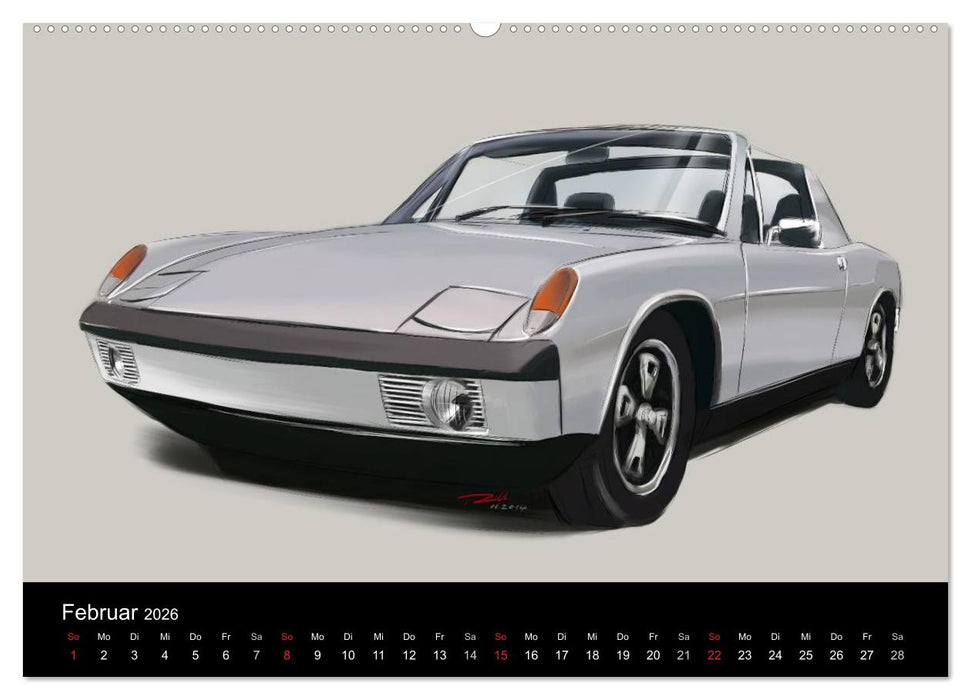 Porsche inspired Artwork by Reinhold Art´s (CALVENDO Premium Wandkalender 2026)