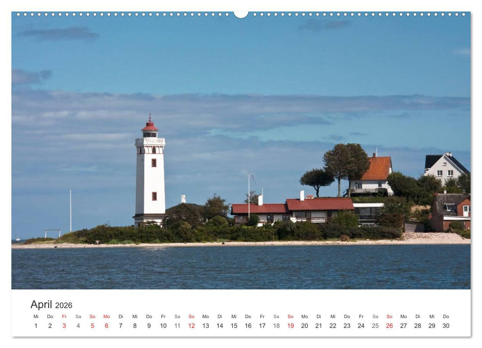 Leuchttürme und Leuchtfeuer an der Ostsee (CALVENDO Premium Wandkalender 2026)