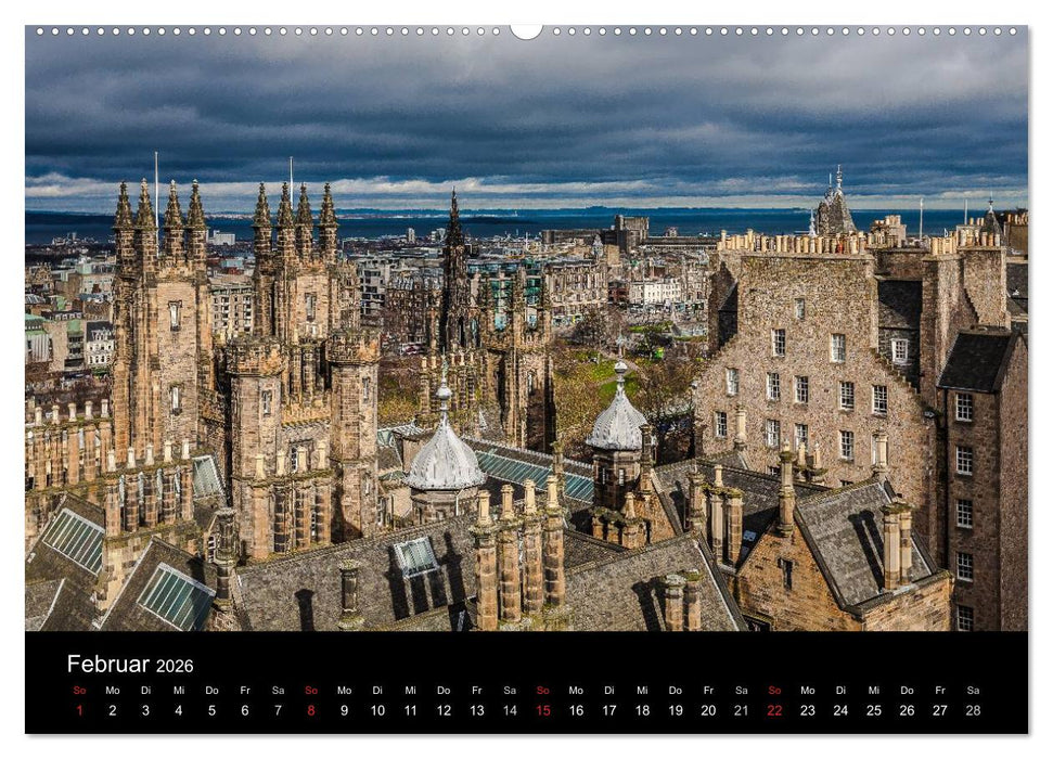 EDINBURGH. Blick. Licht. Wetter. (CALVENDO Wandkalender 2026)