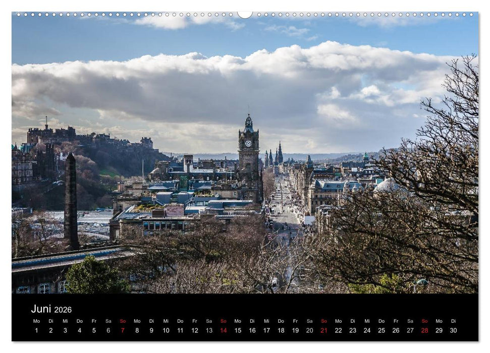 EDINBURGH. Blick. Licht. Wetter. (CALVENDO Wandkalender 2026)