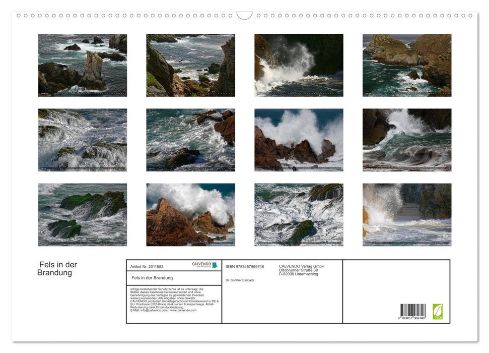 Fels in der Brandung (CALVENDO Wandkalender 2026)