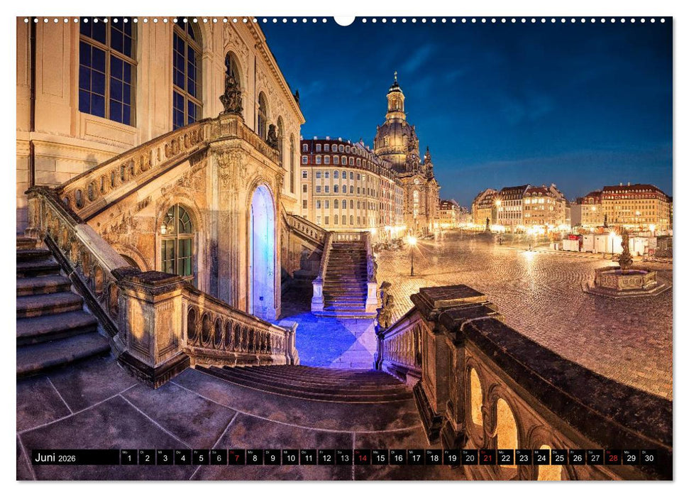 Dresden: Impressionen aus Stadt und Umgebung (CALVENDO Wandkalender 2026)