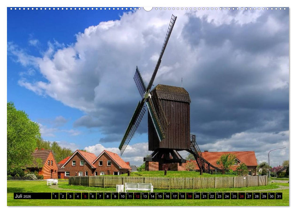 Papenburg und das Rheiderland (CALVENDO Premium Wandkalender 2026)
