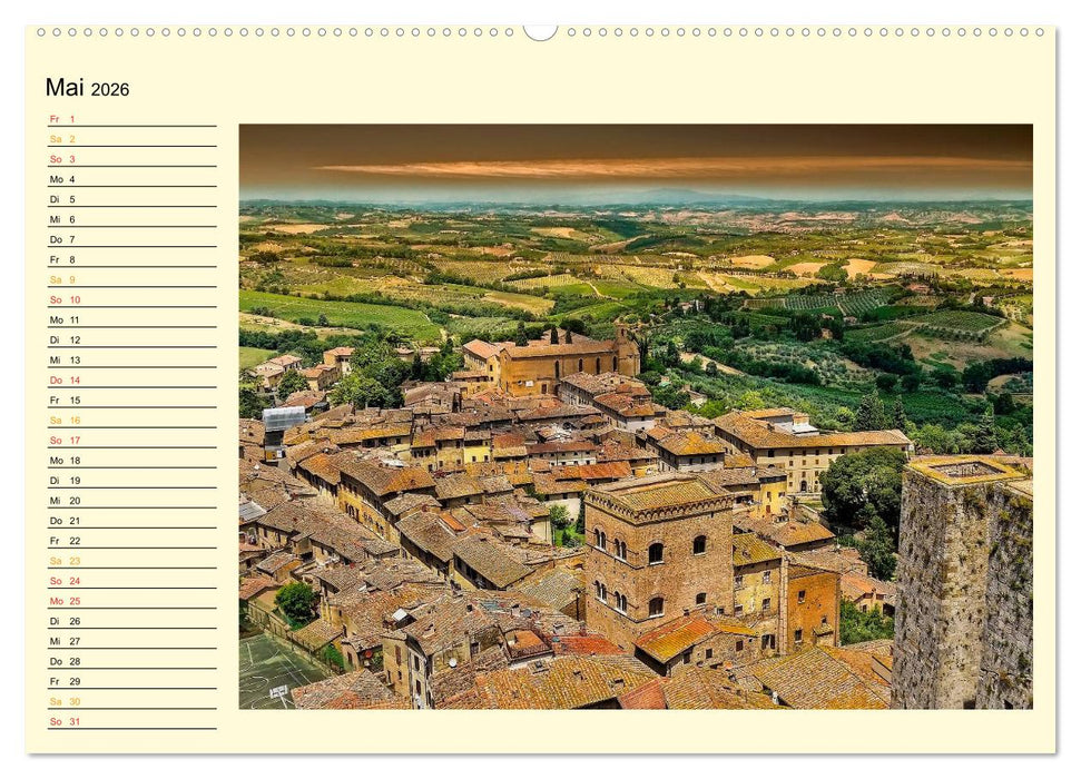 Bühne frei für die Toskana (CALVENDO Wandkalender 2026)