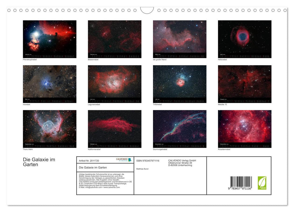 Die Galaxie im Garten (CALVENDO Wandkalender 2026)