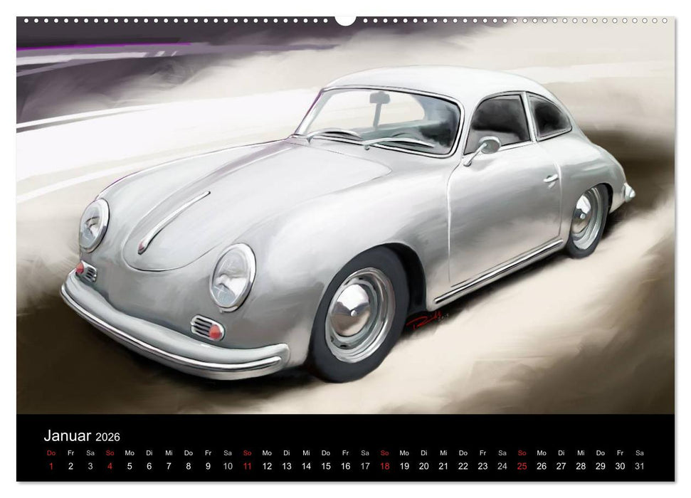 Classic Car Art by Reinhold Art´s (CALVENDO Wandkalender 2026)