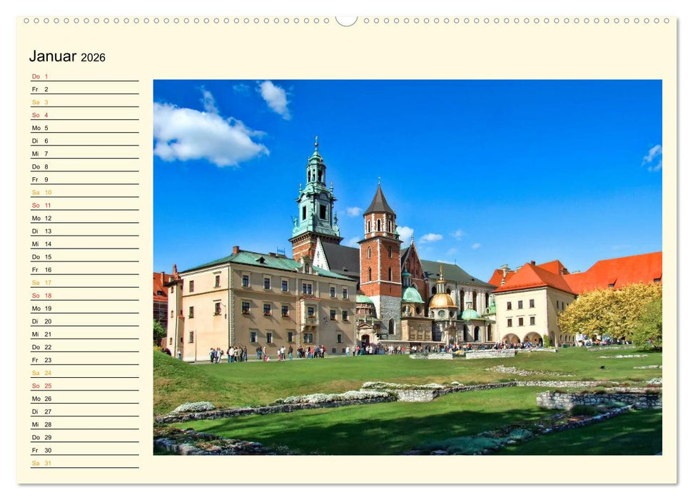 Krakau - das polnische Florenz (CALVENDO Premium Wandkalender 2026)