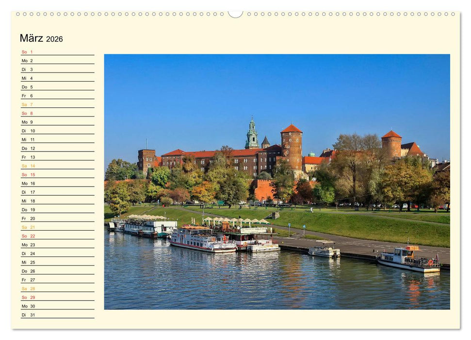 Krakau - das polnische Florenz (CALVENDO Premium Wandkalender 2026)