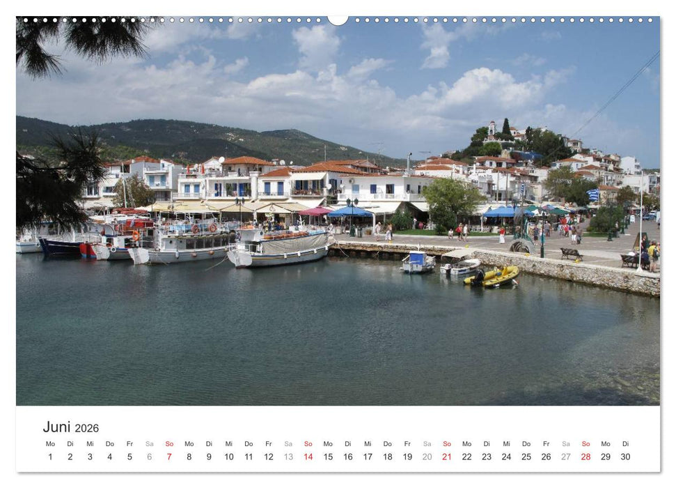 Sporadeninsel Skiathos (CALVENDO Premium Wandkalender 2026)
