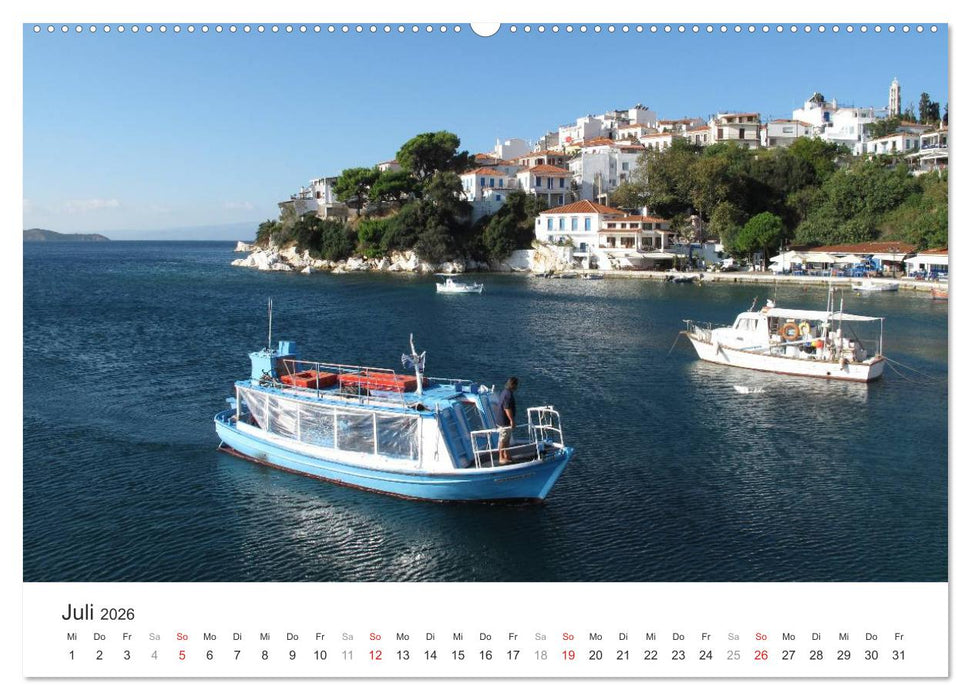 Sporadeninsel Skiathos (CALVENDO Premium Wandkalender 2026)