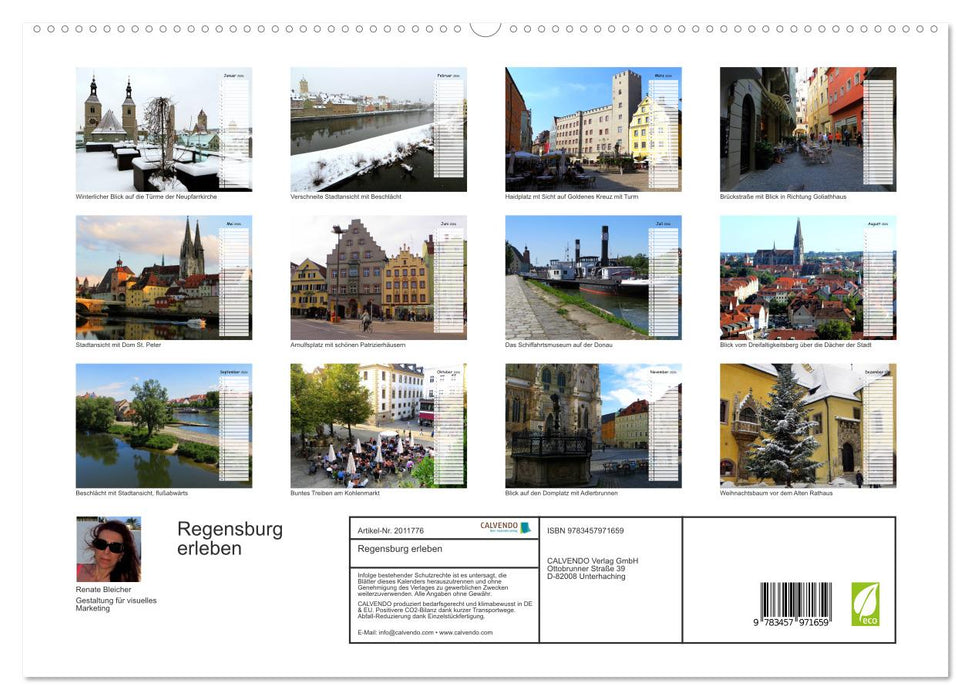 Regensburg erleben (CALVENDO Premium Wandkalender 2026)