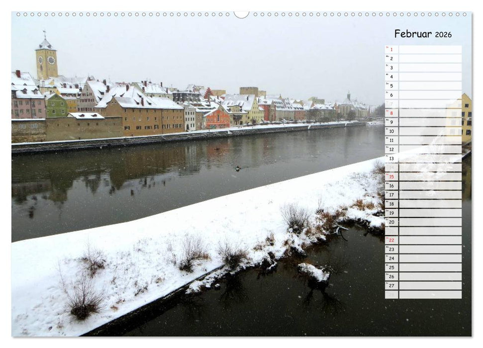 Regensburg erleben (CALVENDO Premium Wandkalender 2026)