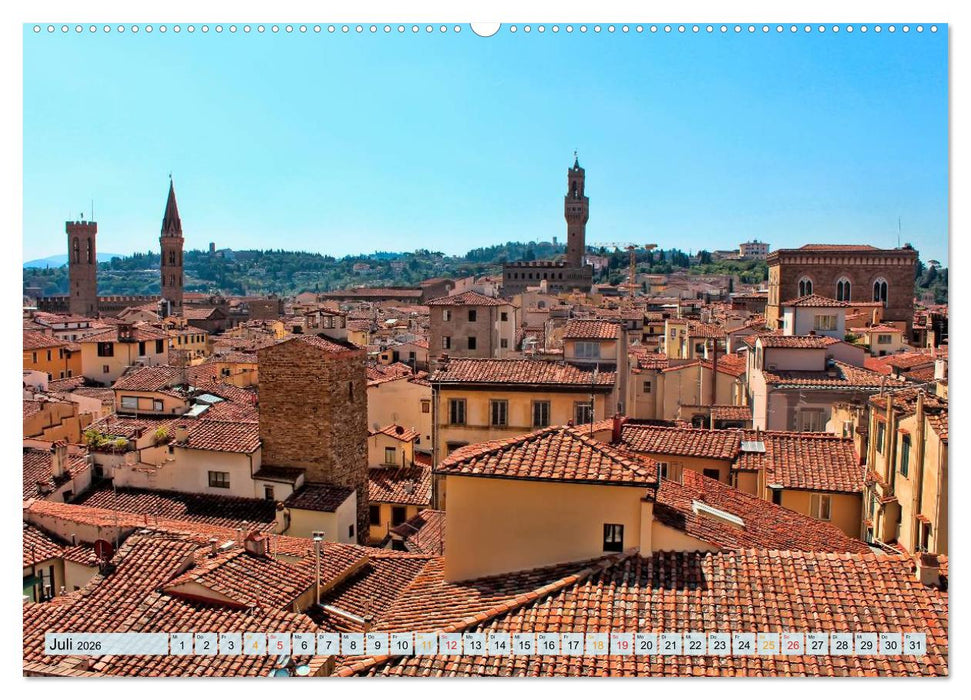 Florenz - Schönheit in der Toskana (CALVENDO Premium Wandkalender 2026)
