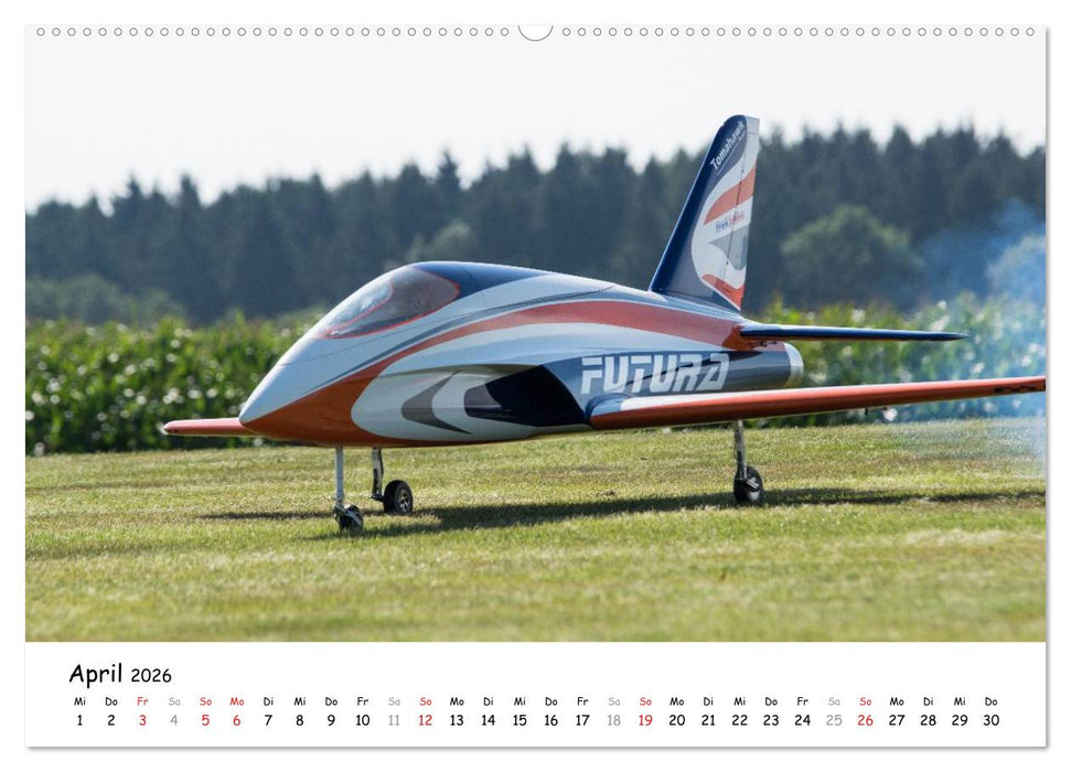 Tollkühne Helden der Fliegerei - Modellflugzeuge in Aktion (CALVENDO Wandkalender 2026)