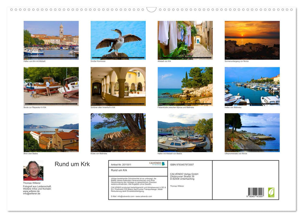 Rund um Krk (CALVENDO Wandkalender 2026)