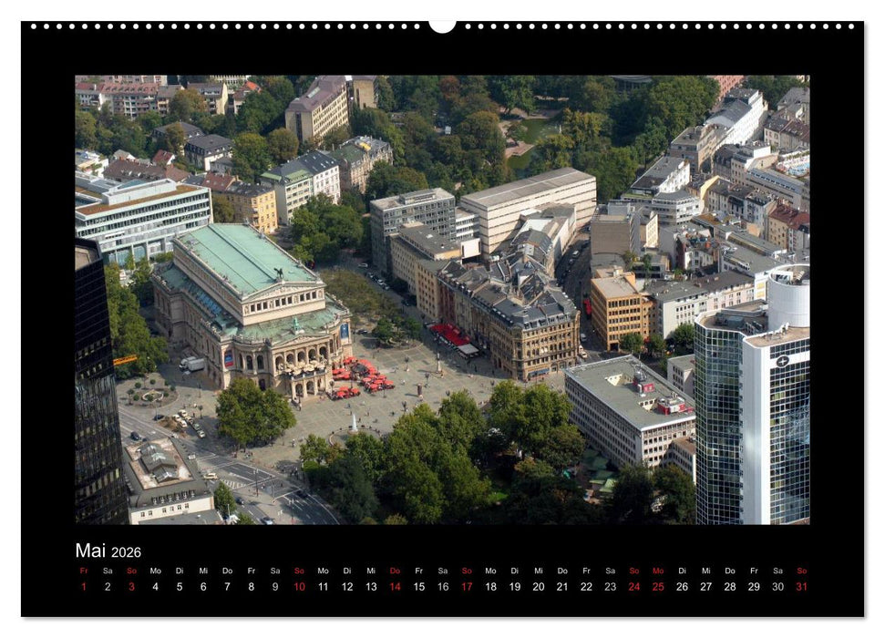 über den Dächern von FRANKFURT (CALVENDO Premium Wandkalender 2026)