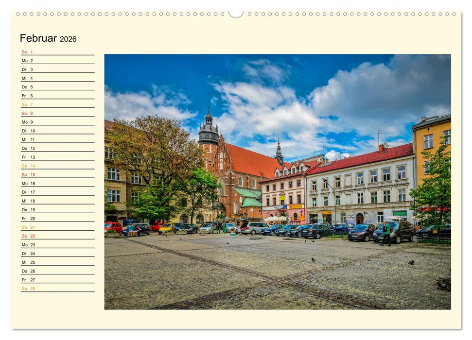 Krakau - das polnische Florenz (CALVENDO Wandkalender 2026)
