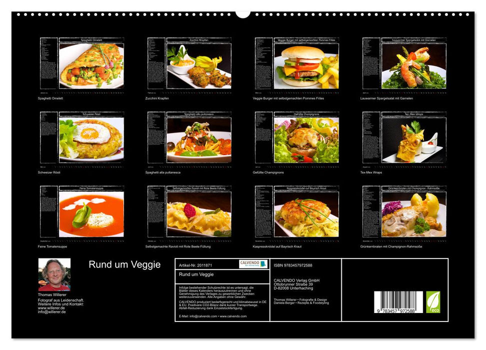 Rund um Veggie (CALVENDO Premium Wandkalender 2026)