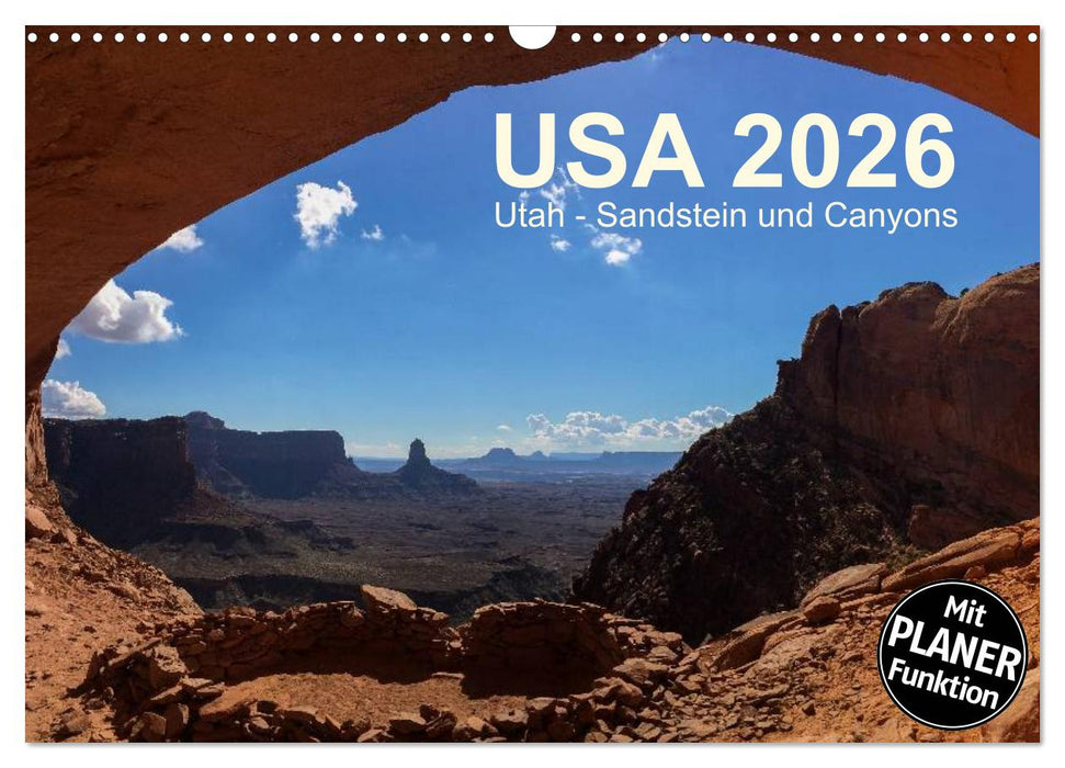 USA 2026 Utah - Sandstein und Canyons (CALVENDO Wandkalender 2026)
