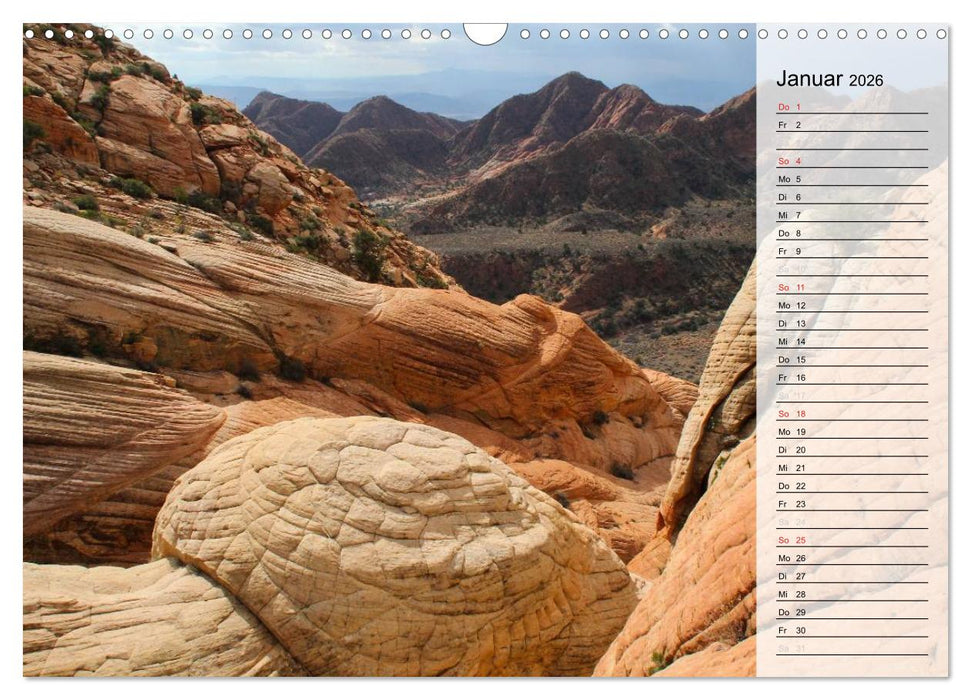 USA 2026 Utah - Sandstein und Canyons (CALVENDO Wandkalender 2026)