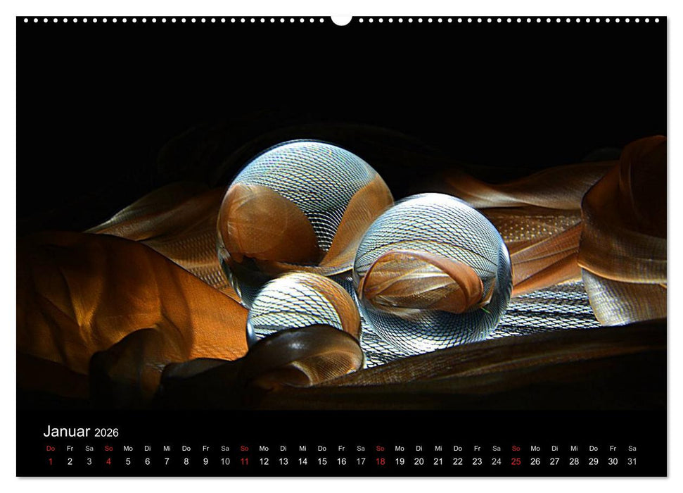 Licht und Glas - Neue Fotoimpressionen (CALVENDO Premium Wandkalender 2026)