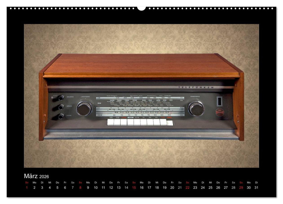 Dampfradios - Antike Radios mit Charme und Patina (CALVENDO Premium Wandkalender 2026)