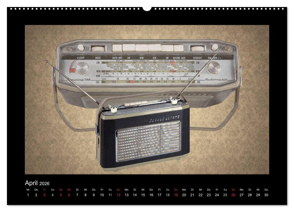Dampfradios - Antike Radios mit Charme und Patina (CALVENDO Premium Wandkalender 2026)