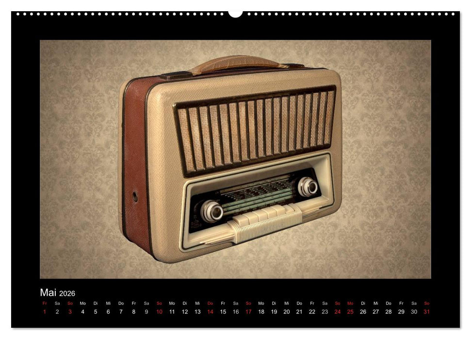 Dampfradios - Antike Radios mit Charme und Patina (CALVENDO Premium Wandkalender 2026)