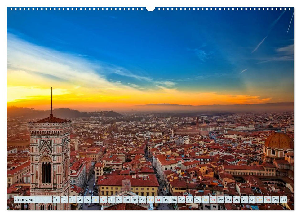Florenz - Schönheit in der Toskana (CALVENDO Wandkalender 2026)