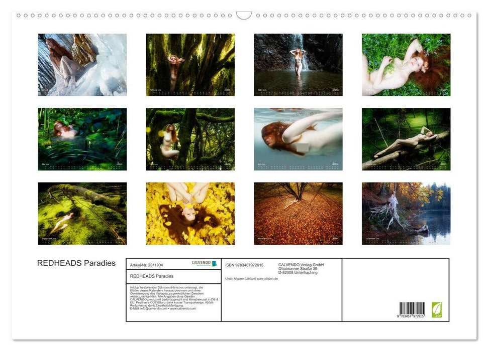 REDHEADS Paradies (CALVENDO Wandkalender 2026)