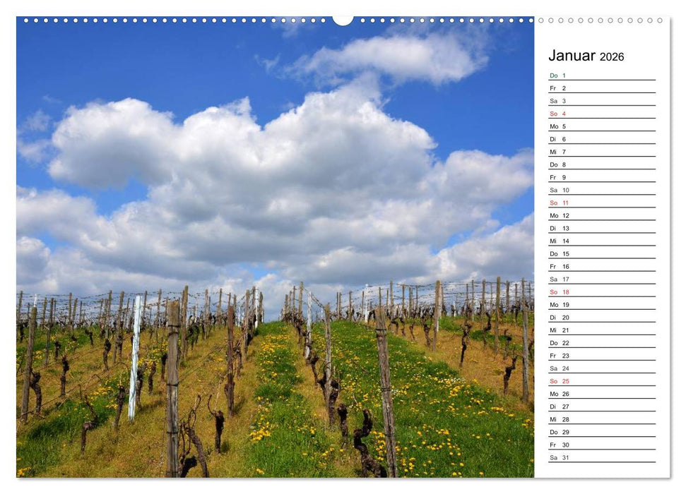 Landschaften des Kraichgaus (CALVENDO Premium Wandkalender 2026)