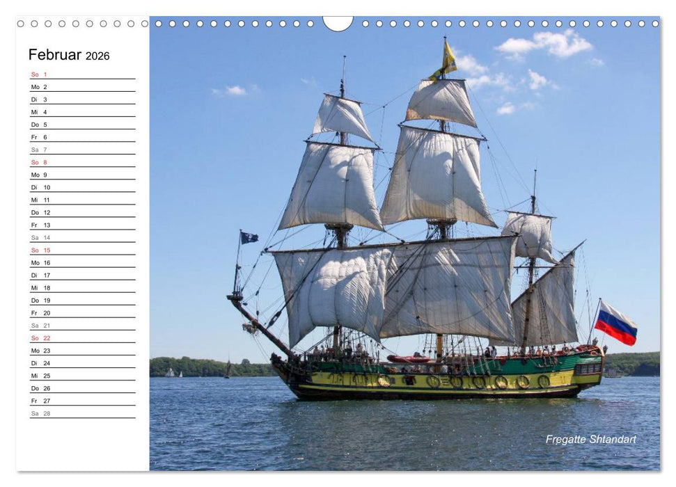 Traditionsschiffe auf der Ostsee (CALVENDO Wandkalender 2026)