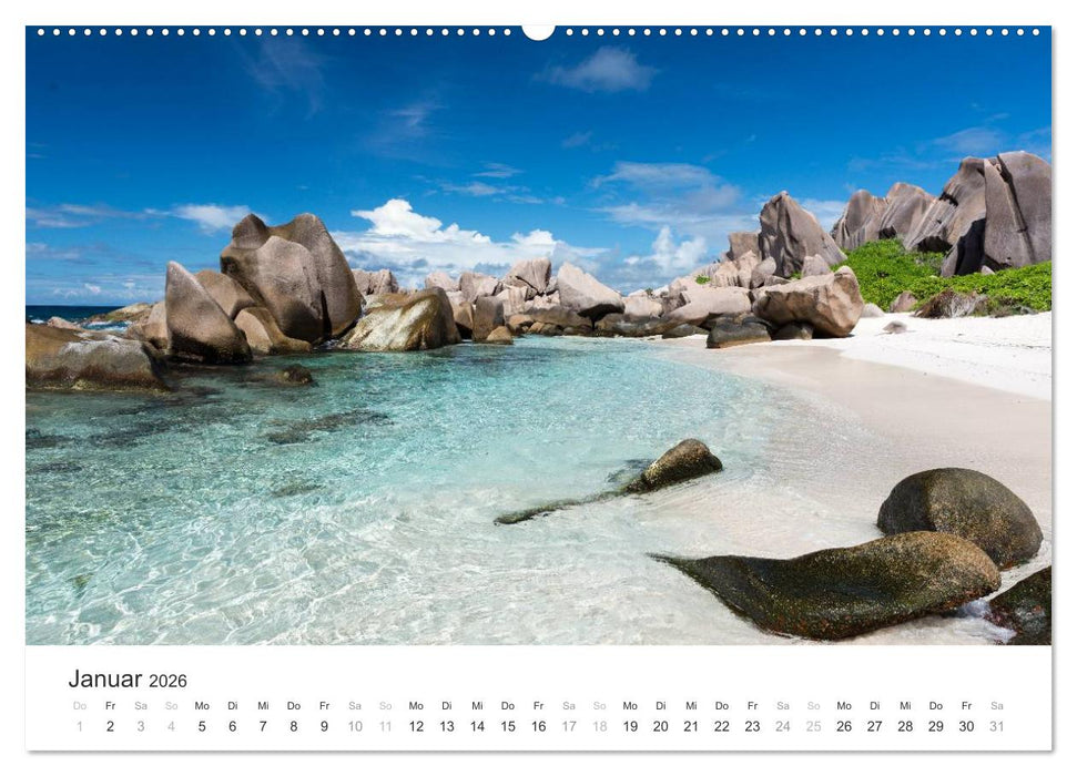 Seychellen - Willkommen im Paradies (CALVENDO Premium Wandkalender 2026)